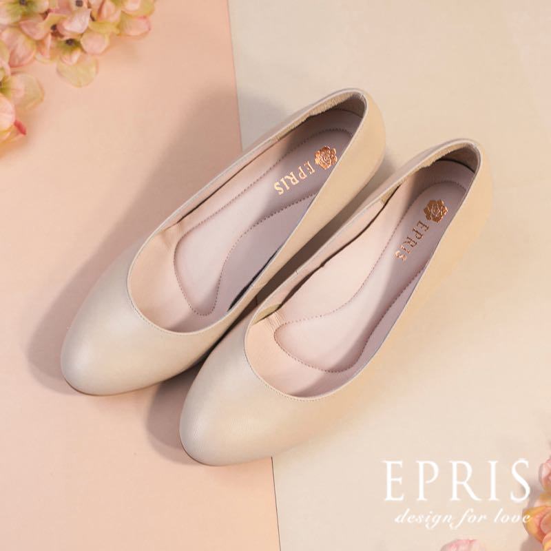 現貨 好穿高跟鞋 奶油貝拉-P513-P515 小尺碼大尺碼高跟鞋 MIT婚鞋新娘鞋 奶油色系鞋款 禮服鞋子 21-28 EPRIS艾佩絲-淡雅粉