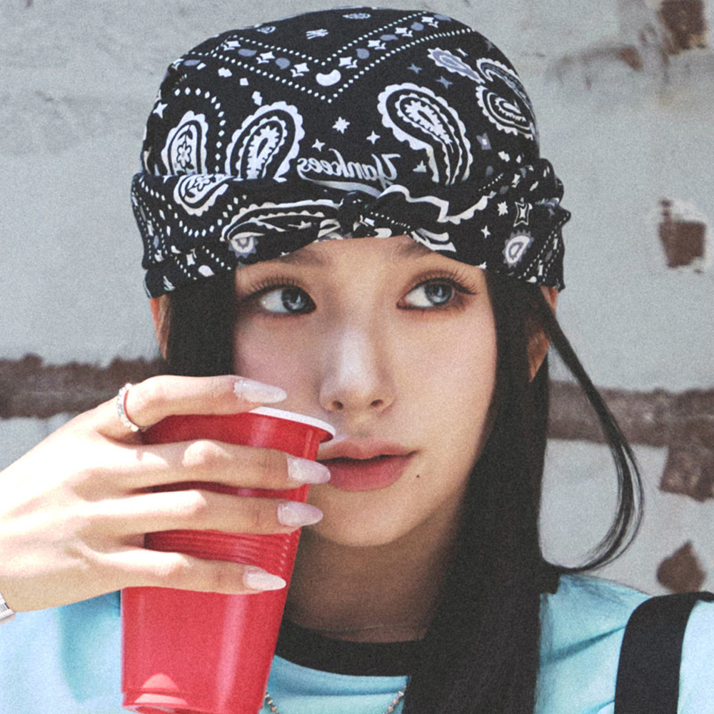 MLB 印花頭巾 方巾 變形蟲系列 紐約洋基隊 (3AETPB15N-50BKS)