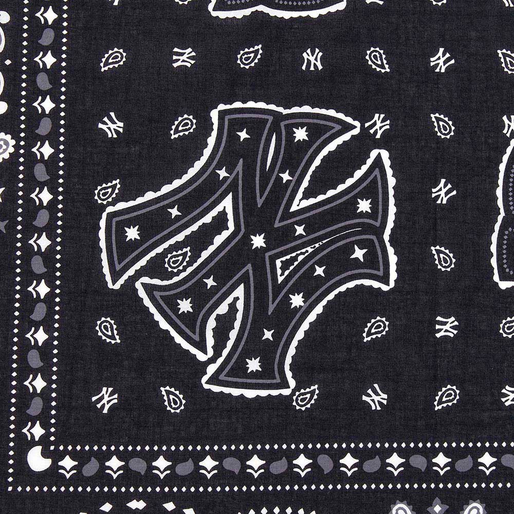 MLB 印花頭巾 方巾 變形蟲系列 紐約洋基隊 (3AETPB15N-50BKS)