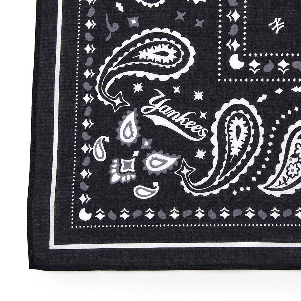 MLB 印花頭巾 方巾 變形蟲系列 紐約洋基隊 (3AETPB15N-50BKS)