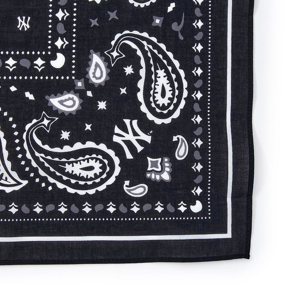 MLB 印花頭巾 方巾 變形蟲系列 紐約洋基隊 (3AETPB15N-50BKS)