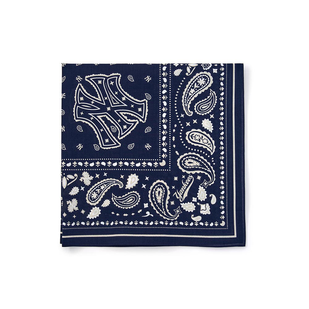 MLB 印花頭巾 方巾 變形蟲系列 紐約洋基隊 (3AETPB15N-50NYL)