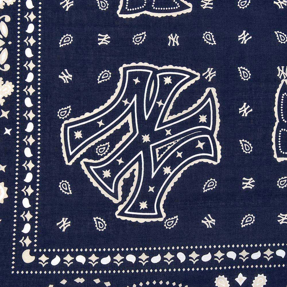 MLB 印花頭巾 方巾 變形蟲系列 紐約洋基隊 (3AETPB15N-50NYL)