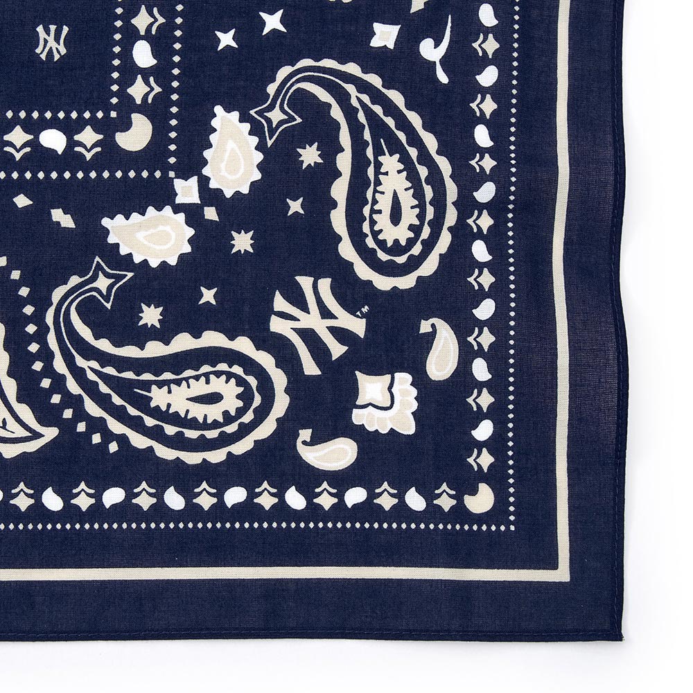 MLB 印花頭巾 方巾 變形蟲系列 紐約洋基隊 (3AETPB15N-50NYL)