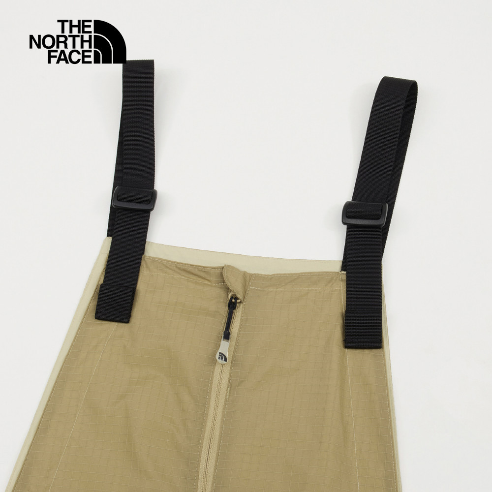 UE女款卡其色DWR防潑水拼接長裙｜8CMBQK7