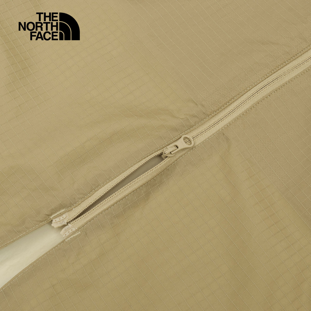 UE女款卡其色DWR防潑水拼接長裙｜8CMBQK7