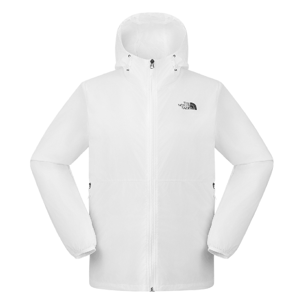 【10/25 12點週末限定】The North Face北面男款白色DWR防潑水連帽外套｜8AUQBX6