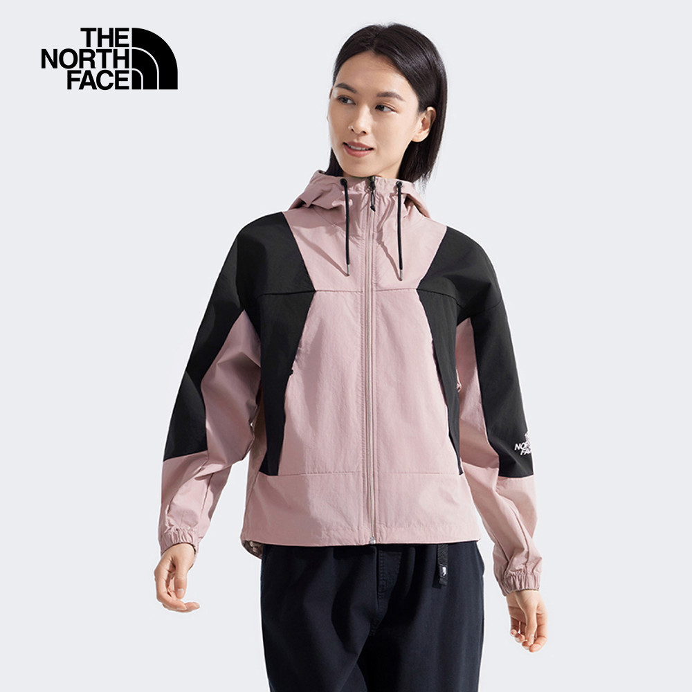 【10/24 12點週末限定】The North Face北面女款粉色DWR防潑水連帽外套｜8EXCF0I