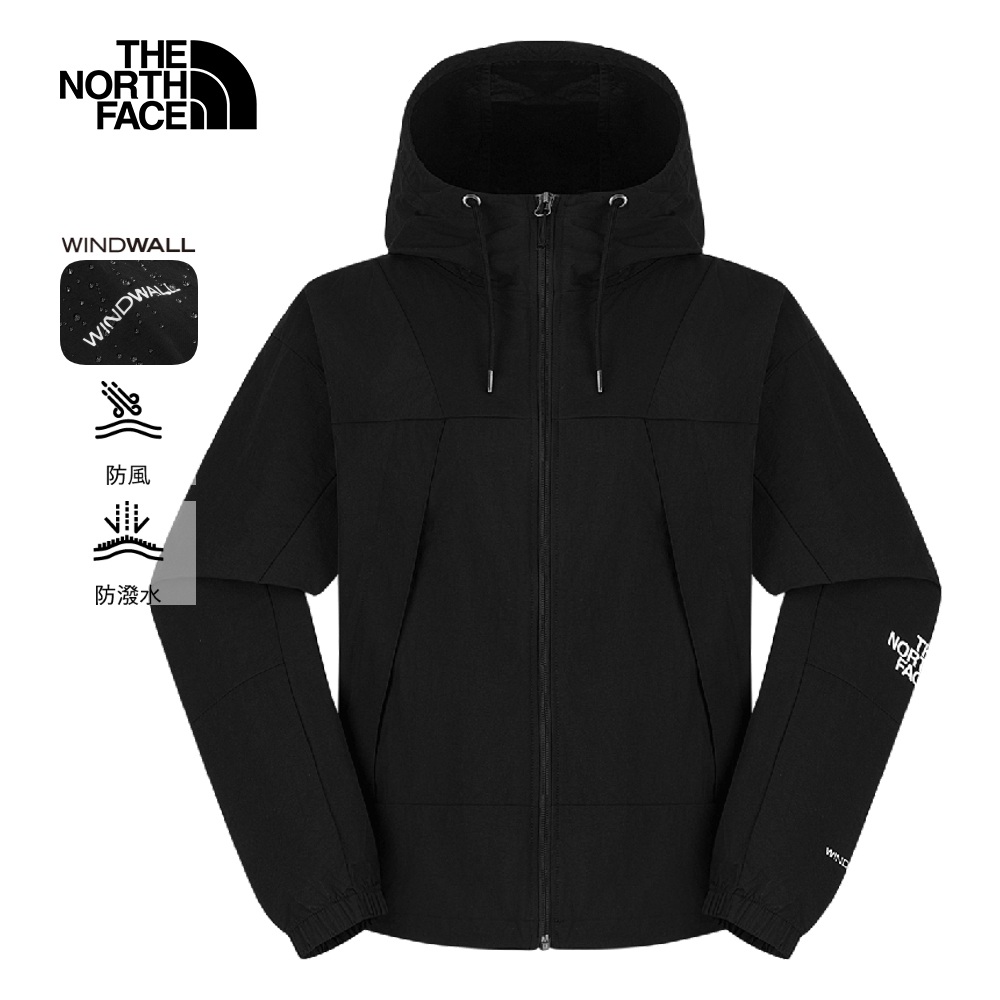 【10/26 00點限時搶購】The North Face北面女款黑色DWR防潑水連帽外套｜8EX