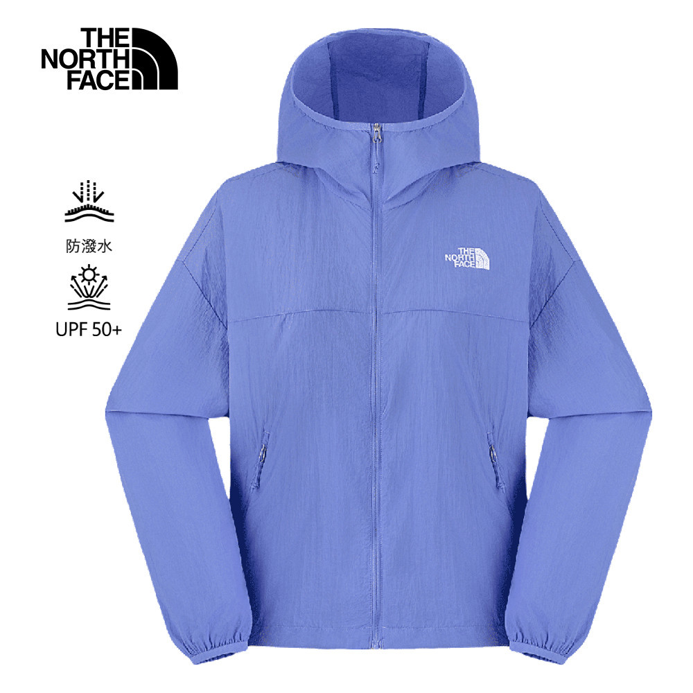 【10/26 12點限時搶購】The North Face北面女款藍色DWR防潑水連帽外套｜8EX