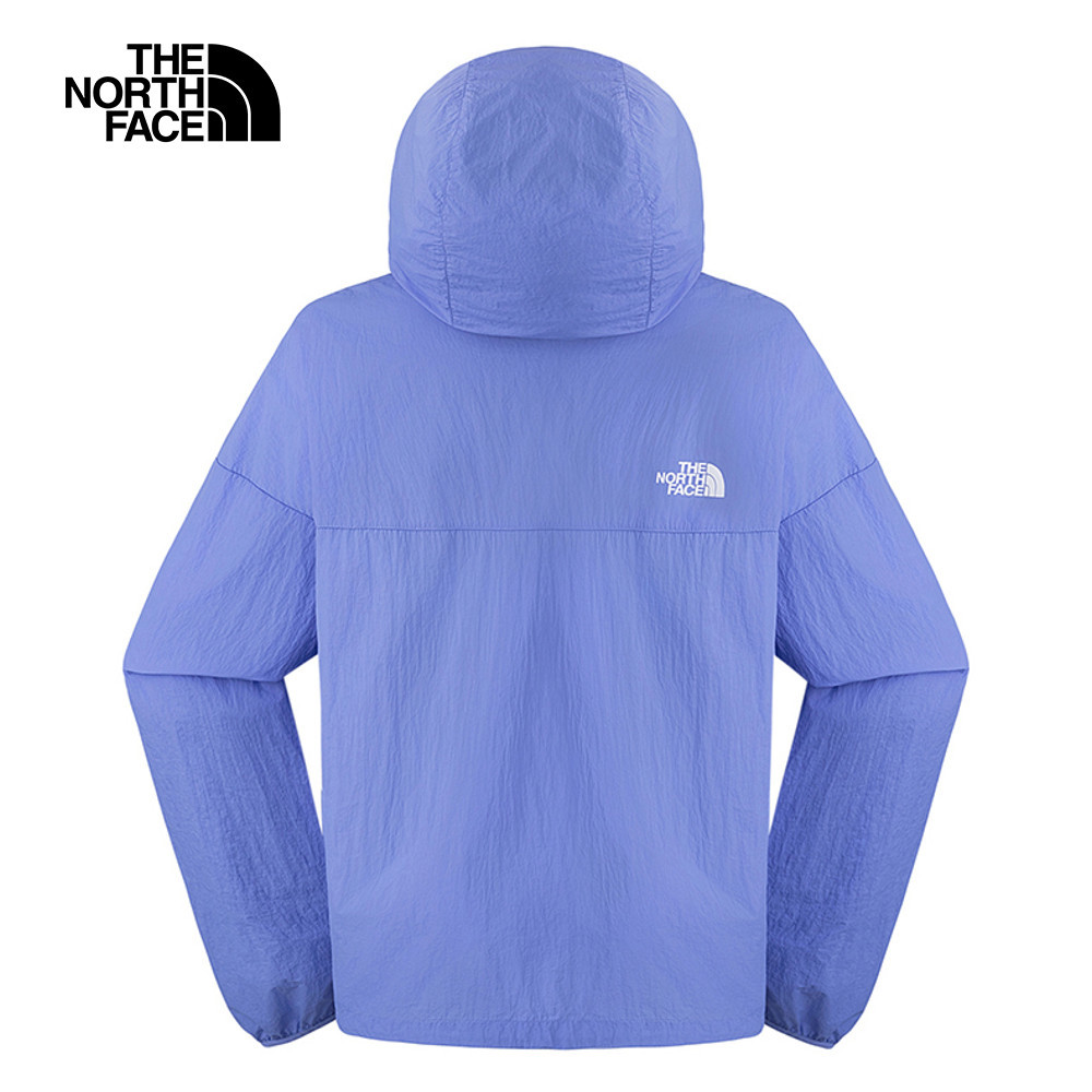 【10/26 12點限時搶購】The North Face北面女款藍色DWR防潑水連帽外套｜8EXE0YI