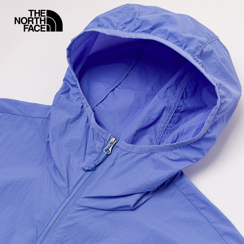 【10/26 12點限時搶購】The North Face北面女款藍色DWR防潑水連帽外套｜8EXE0YI
