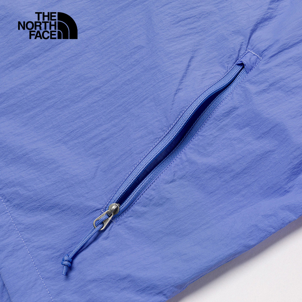 【10/26 12點限時搶購】The North Face北面女款藍色DWR防潑水連帽外套｜8EXE0YI