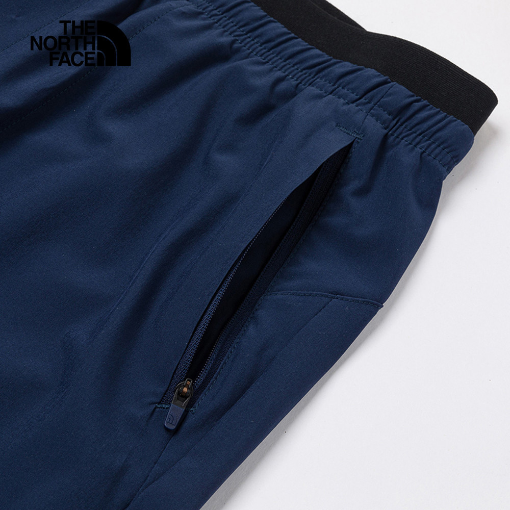 The North Face北面男款藍色DWR防潑水休閒長褲｜8EY28K2