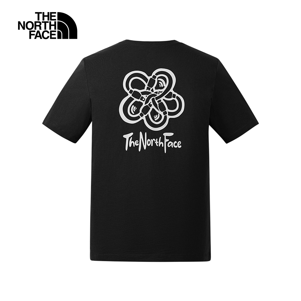 The North Face北面男女款黑色純棉短袖T恤｜8EY9JK3