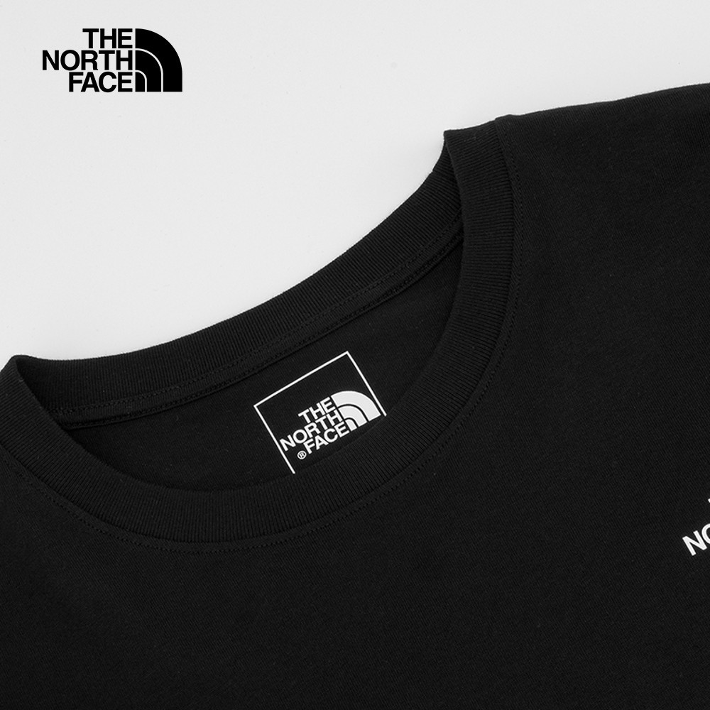 The North Face北面男女款黑色純棉短袖T恤｜8EY9JK3
