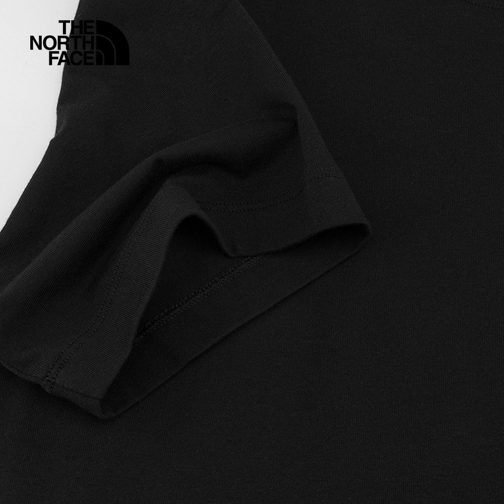 The North Face北面男女款黑色純棉短袖T恤｜8EY9JK3