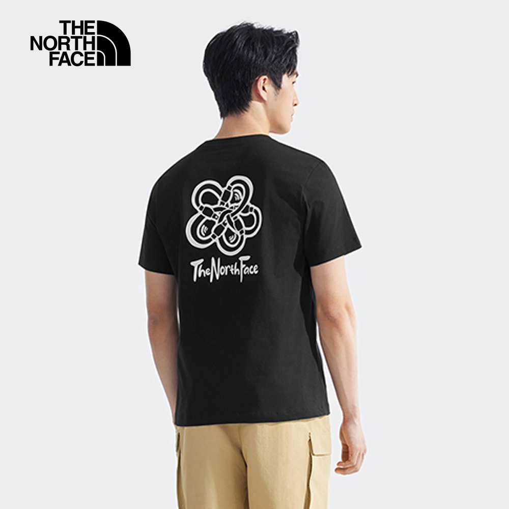 The North Face北面男女款黑色純棉短袖T恤｜8EY9JK3