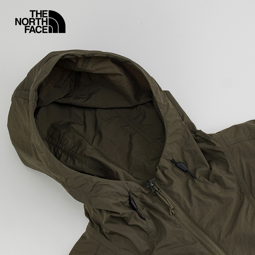 【10/24 12點週末限定】The North Face北面男款灰褐色DWR防潑水連帽外套｜8EZY21L