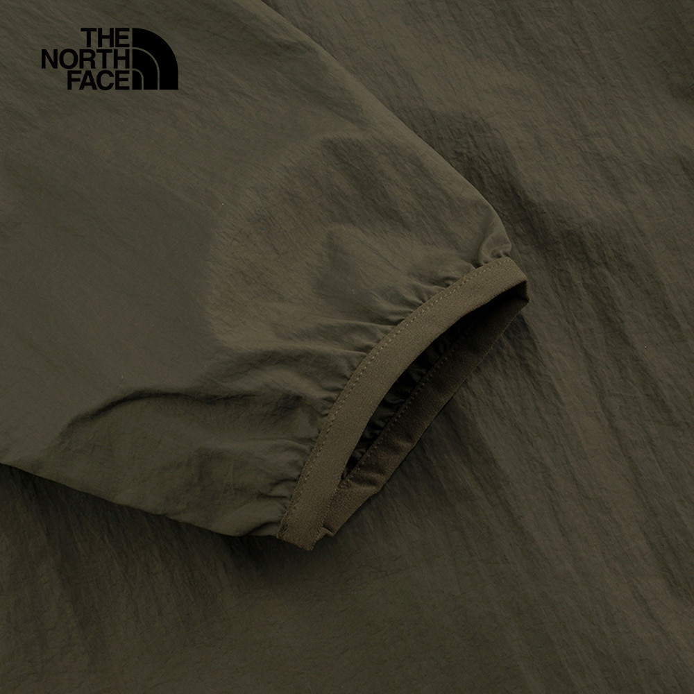 【10/24 12點週末限定】The North Face北面男款灰褐色DWR防潑水連帽外套｜8EZY21L