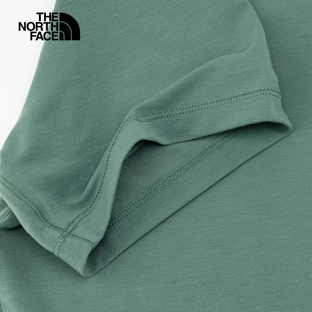 The North Face北面男款綠色吸濕排汗短袖T恤｜8EXVHCH