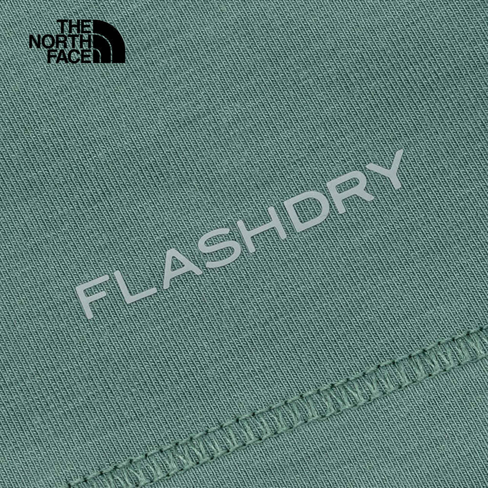 The North Face北面男款綠色吸濕排汗短袖T恤｜8EXVHCH