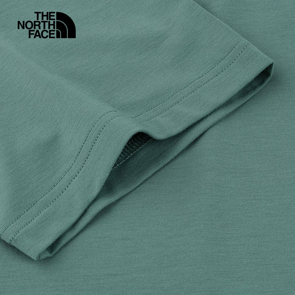 The North Face北面男款綠色吸濕排汗短袖POLO衫｜8EY5HCH