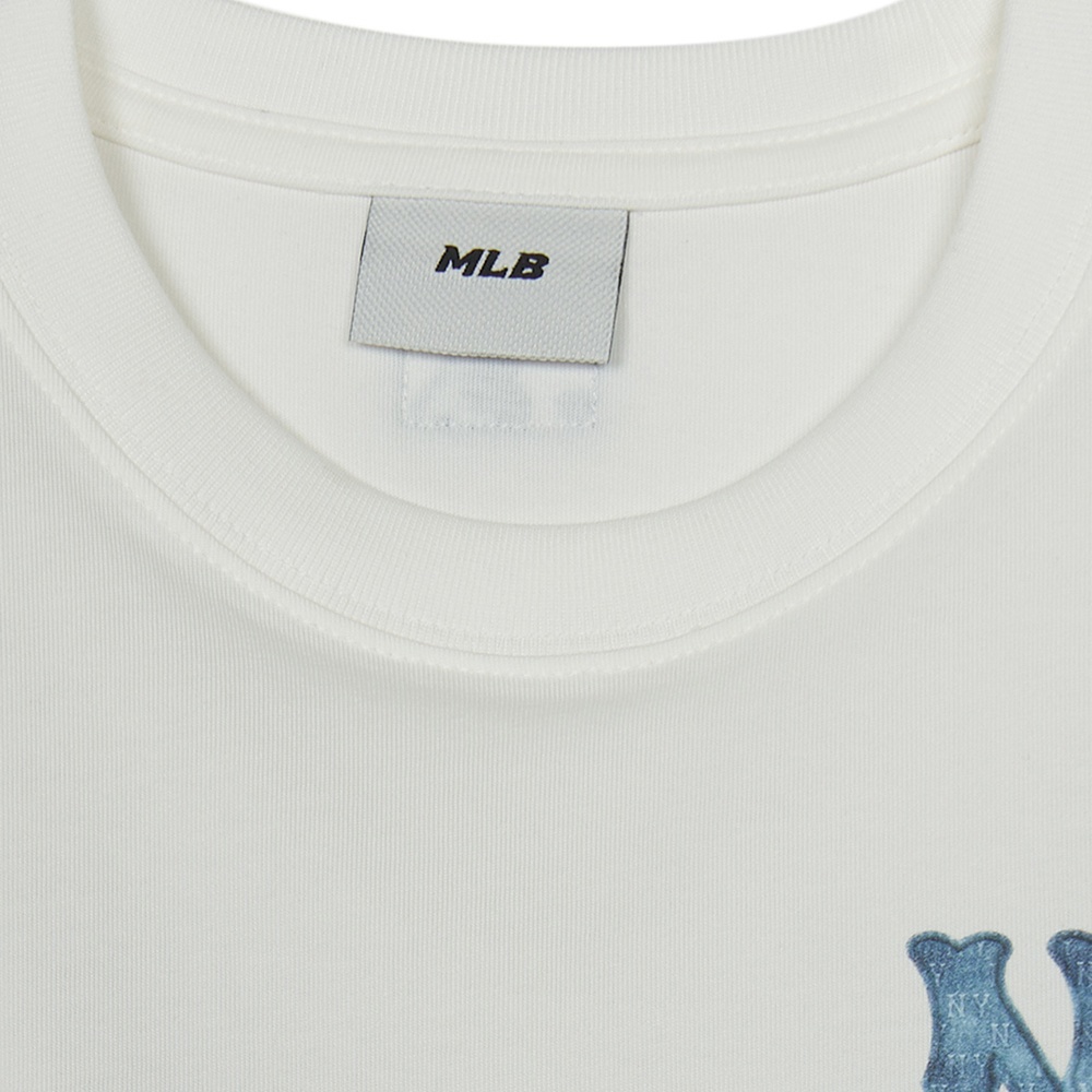 MLB KIDS 短袖T恤 童裝 Monogram系列 紐約洋基隊 (7ATSM0953-50IVS)