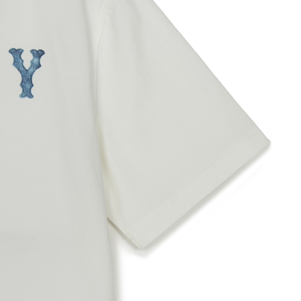 MLB KIDS 短袖T恤 童裝 Monogram系列 紐約洋基隊 (7ATSM0953-50IVS)