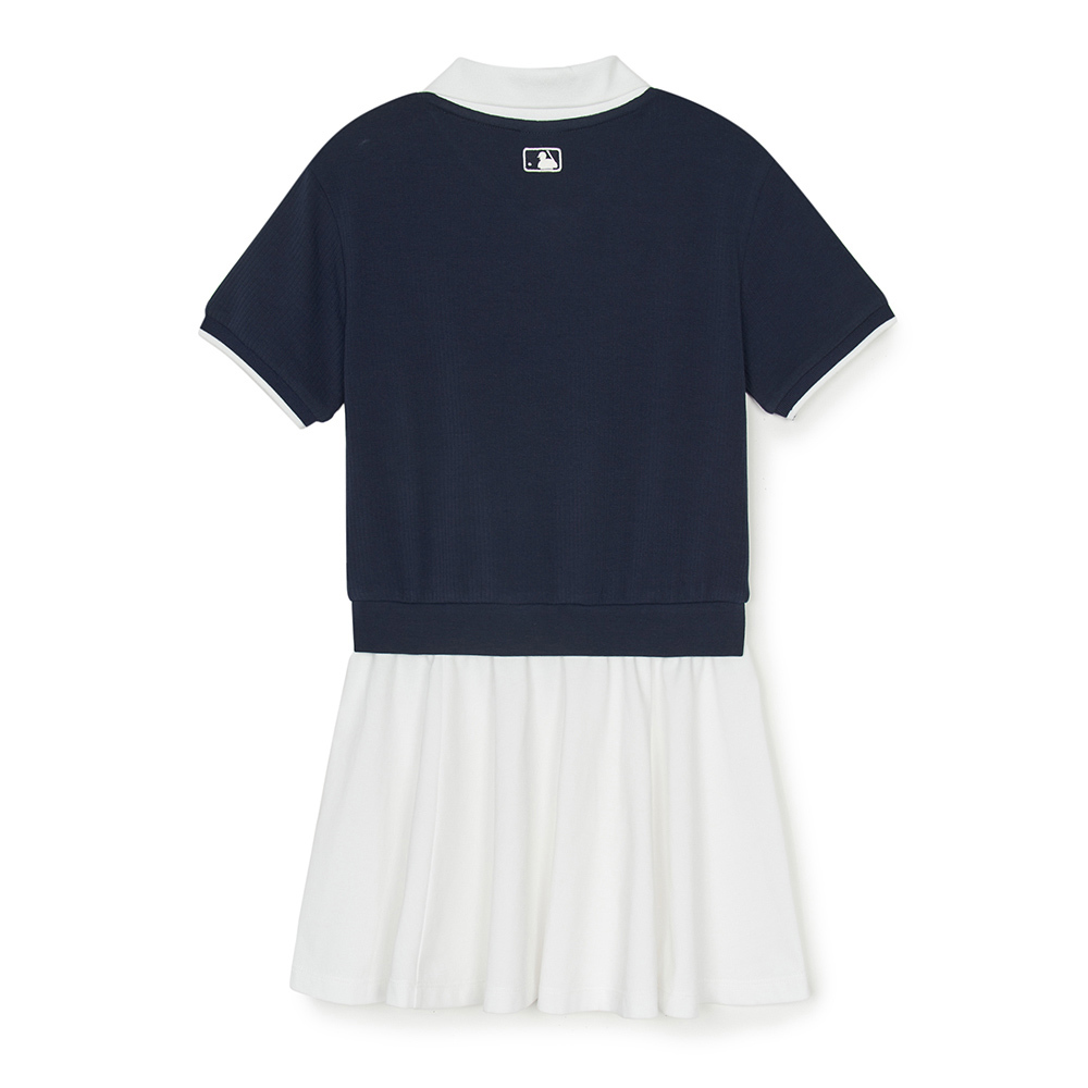 MLB KIDS 連身裙 洋裝 童裝 Varsity系列 紐約洋基隊 (7FOPV0253-50NYS)