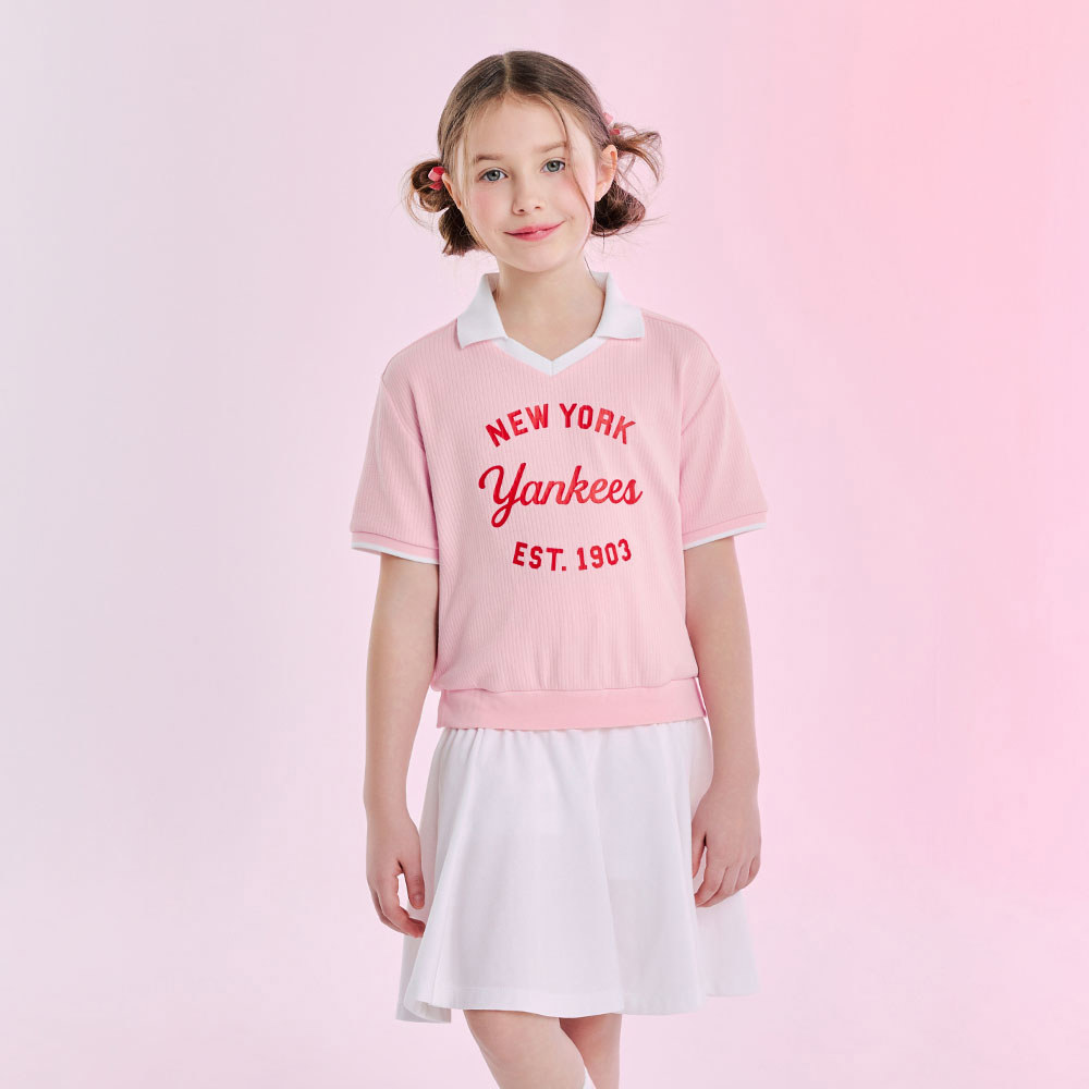 MLB KIDS 連身裙 洋裝 童裝 Varsity系列 紐約洋基隊 (7FOPV0253-50PKL)