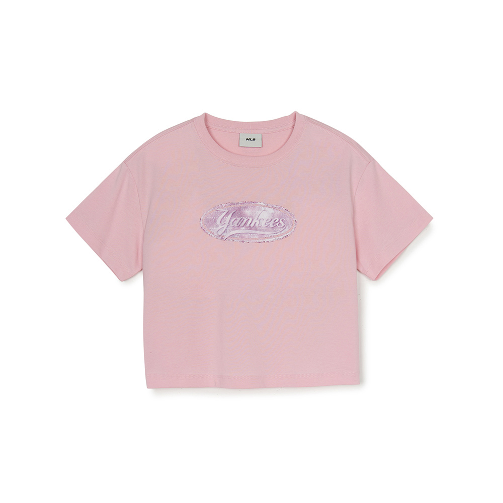 MLB KIDS 短袖T恤 童裝  Monogram系列 紐約洋基隊 (7FTSMV153-50PKM)