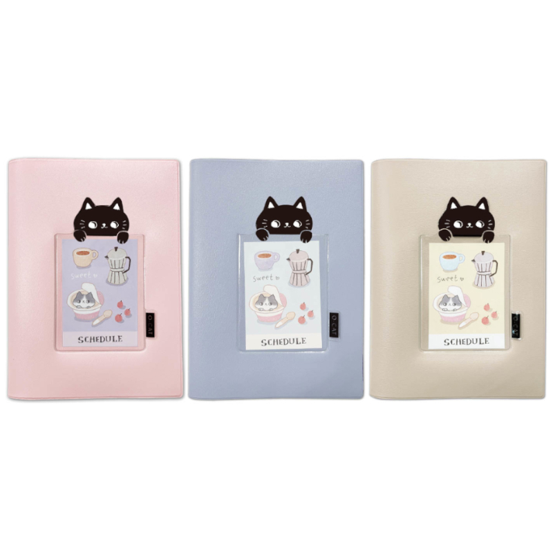 O-Cat 2026年 口袋貓膠皮跨年日誌 32K-粉/藍/咖