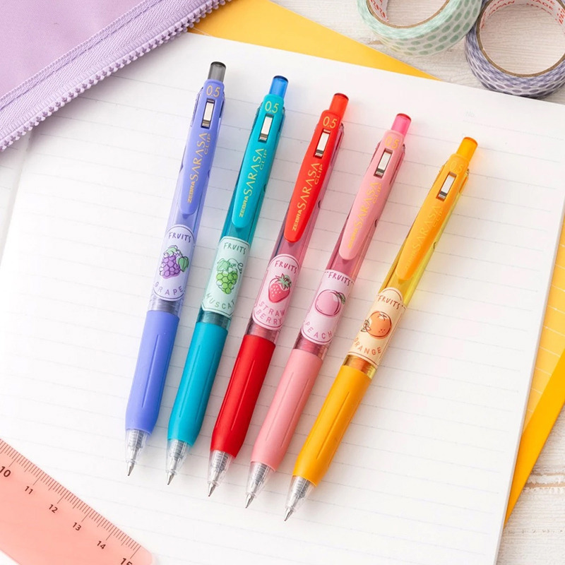 斑馬ZEBRA J29-KF 香甜水果鋼珠筆(0.5mm)-葡萄/麝香葡萄/草莓/水蜜桃/柑橘