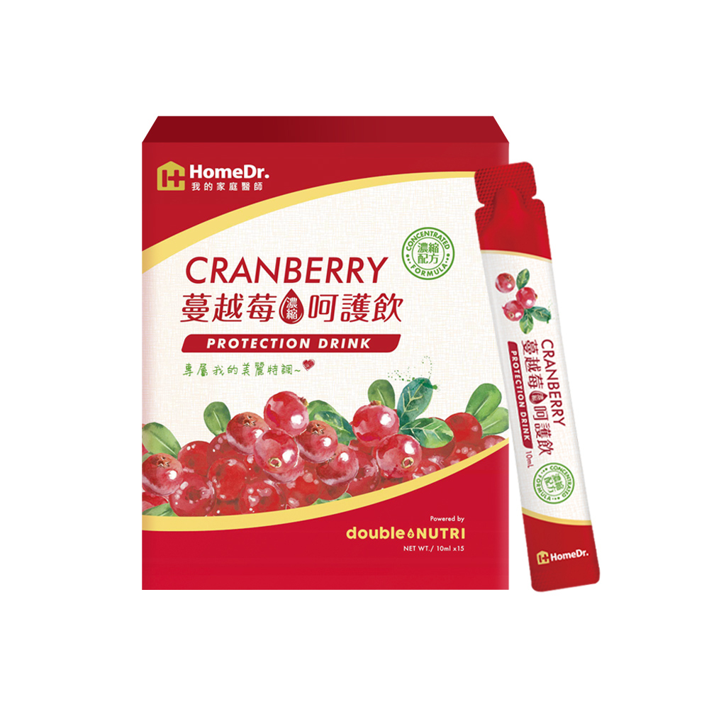 【HomeDr.】蔓越莓呵護飲強效升級版-1入組 (15條/盒)