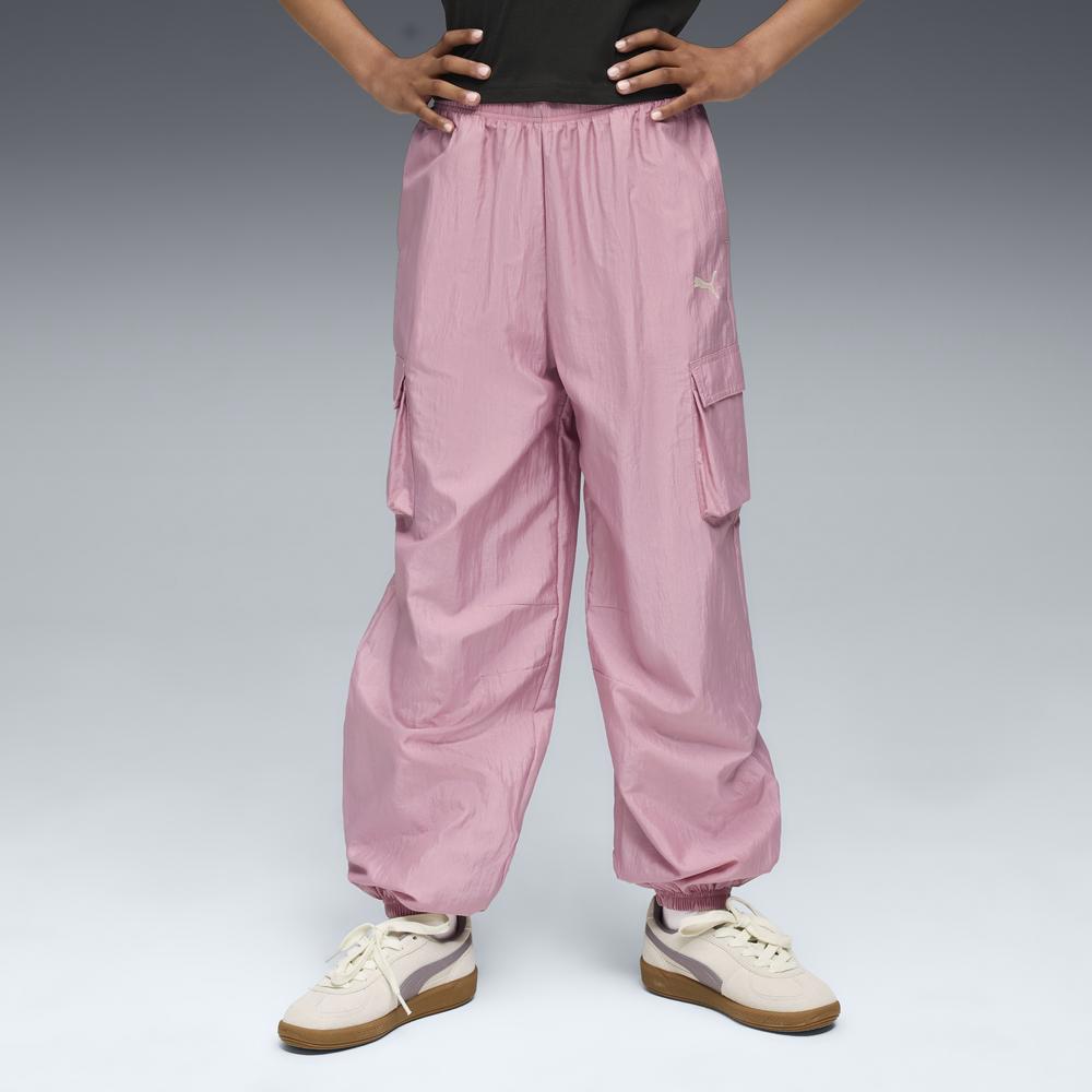 PUMA 基本系列Bowtique工裝長風褲 女童