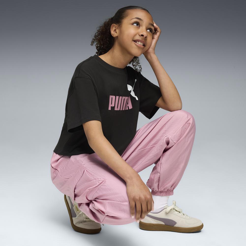 PUMA 基本系列Bowtique工裝長風褲 女童