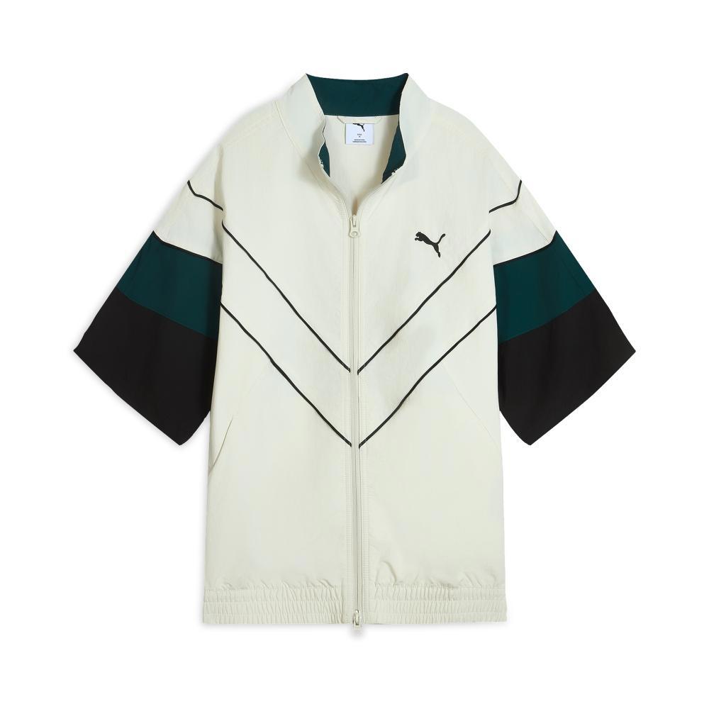 PUMA 韓國線流行系列復古足球風短袖風衣外套 男女共同