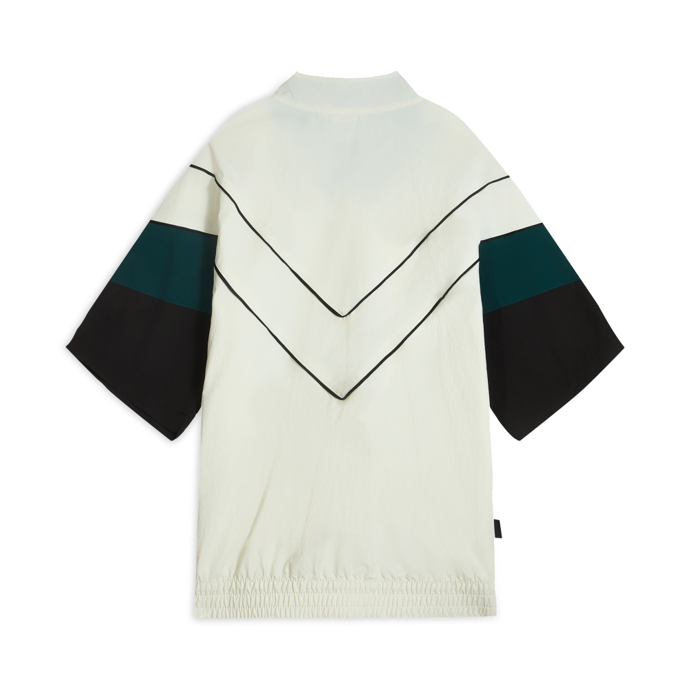 PUMA 韓國線流行系列復古足球風短袖風衣外套 男女共同