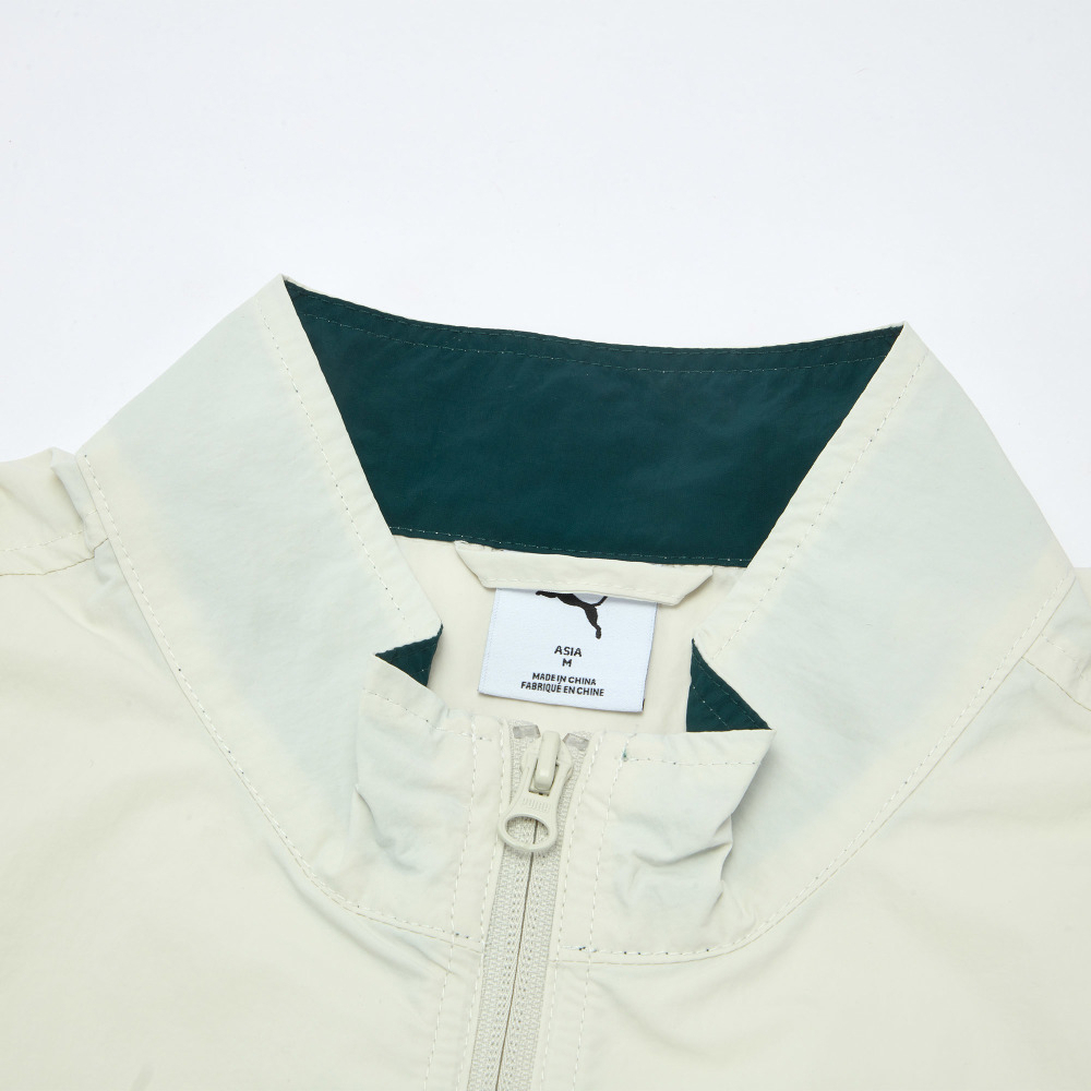 PUMA 韓國線流行系列復古足球風短袖風衣外套 男女共同