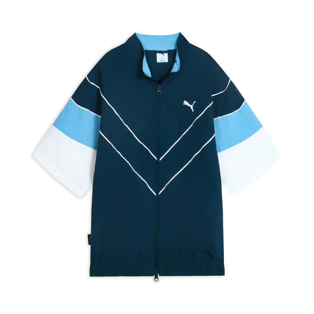 PUMA 韓國線流行系列復古足球風短袖風衣外套 男女共同