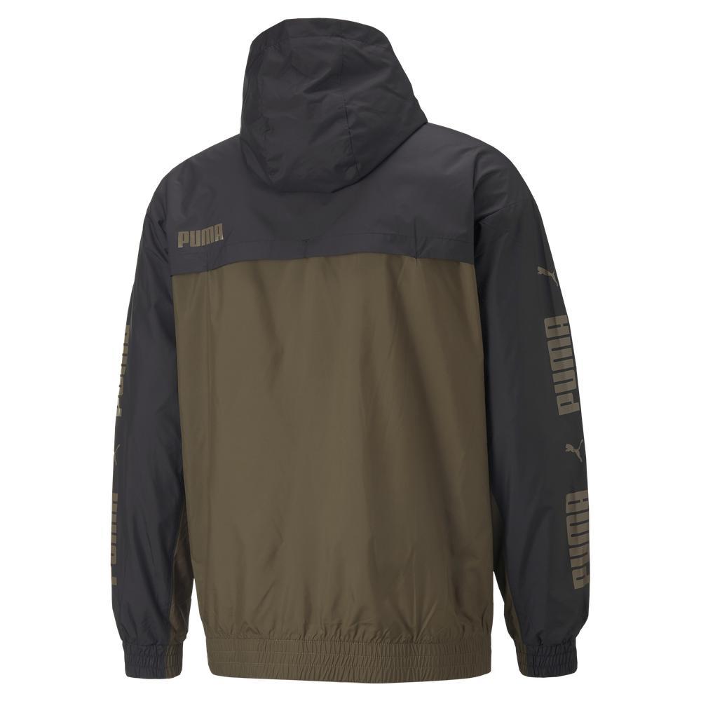 PUMA 基本系列撞色連帽風衣外套 男性