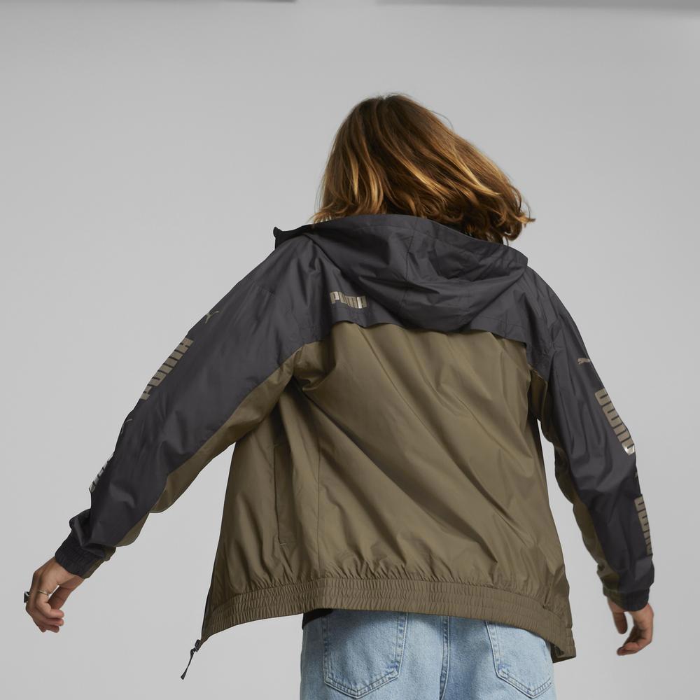 PUMA 基本系列撞色連帽風衣外套 男性