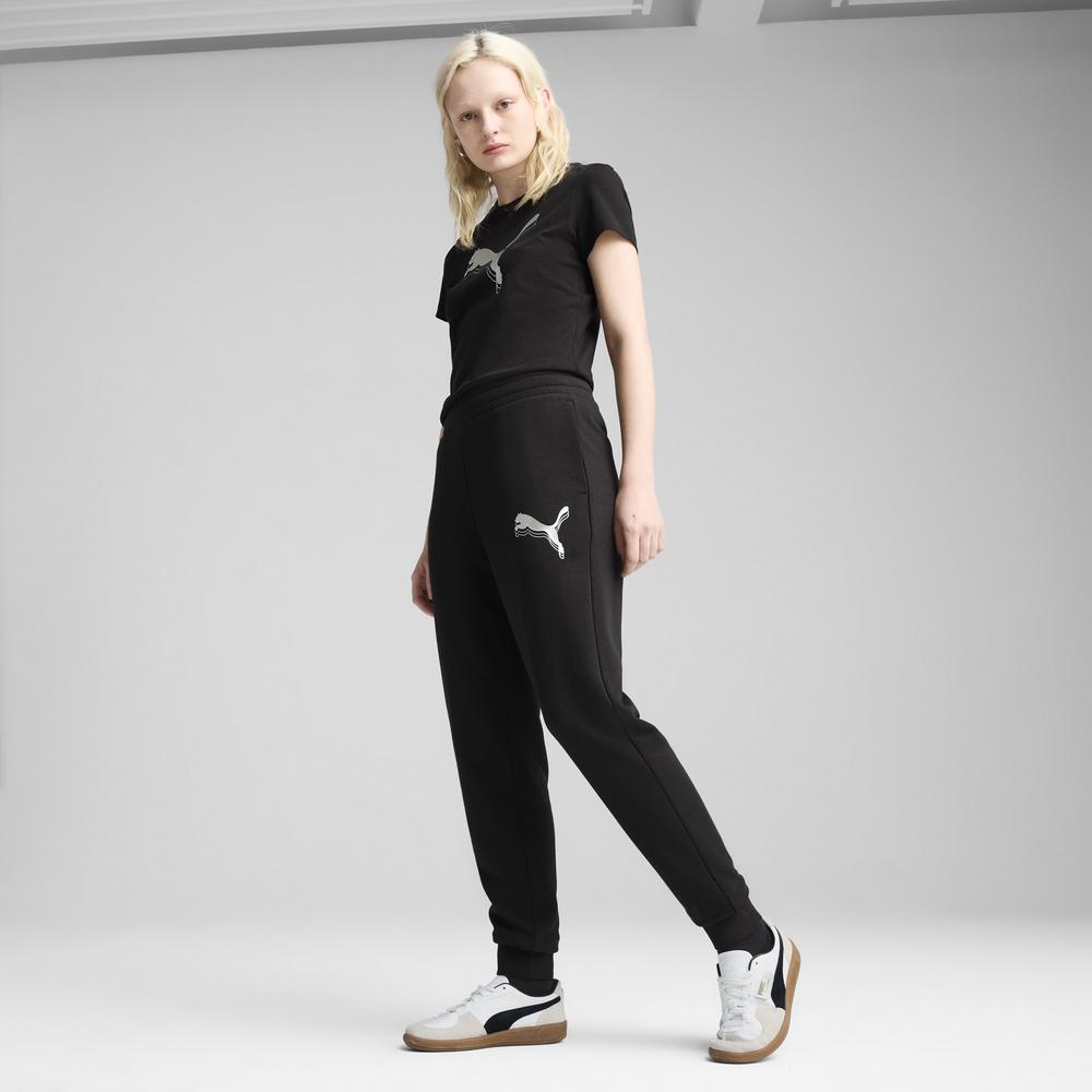 PUMA 基本系列ESS金銀跳豹短袖T恤 女性