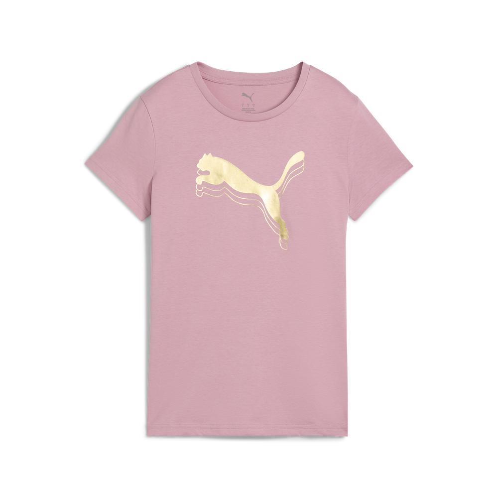 PUMA 基本系列ESS金銀跳豹短袖T恤 女性