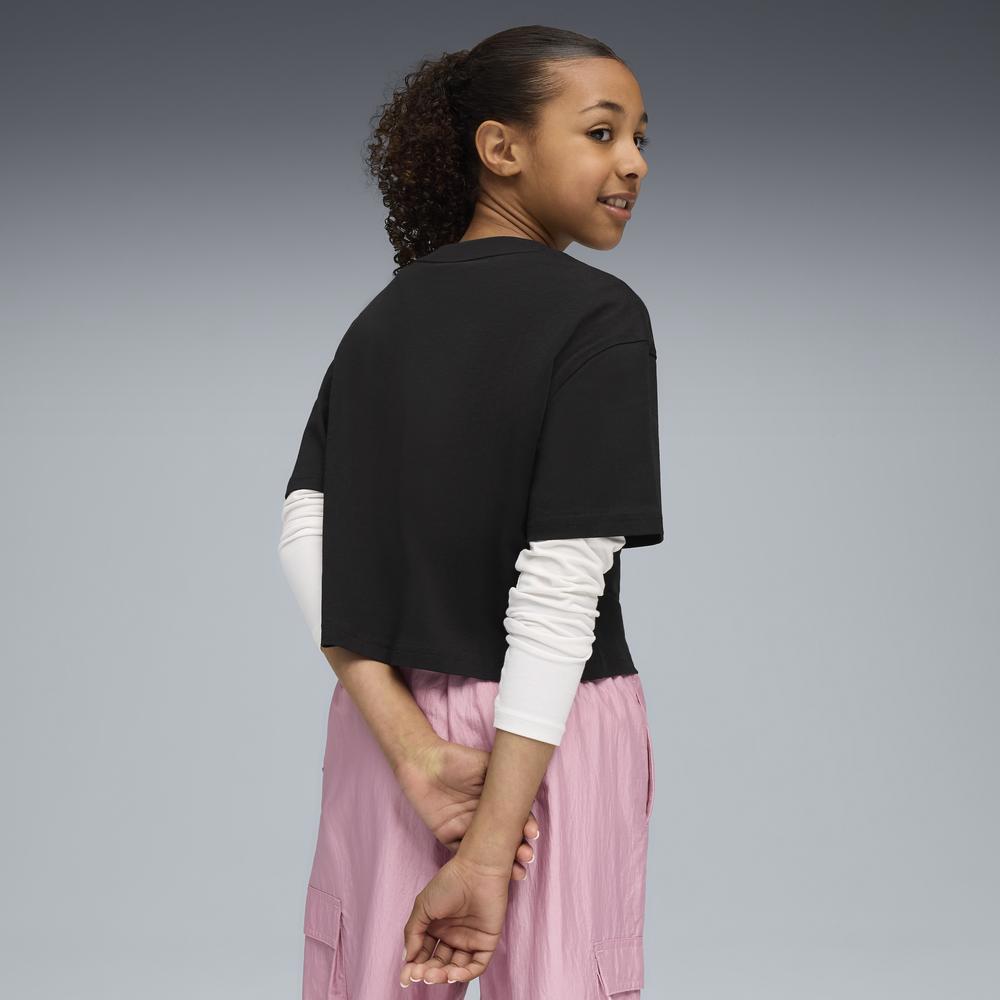 PUMA 基本系列Ess 短版短袖T恤 女童