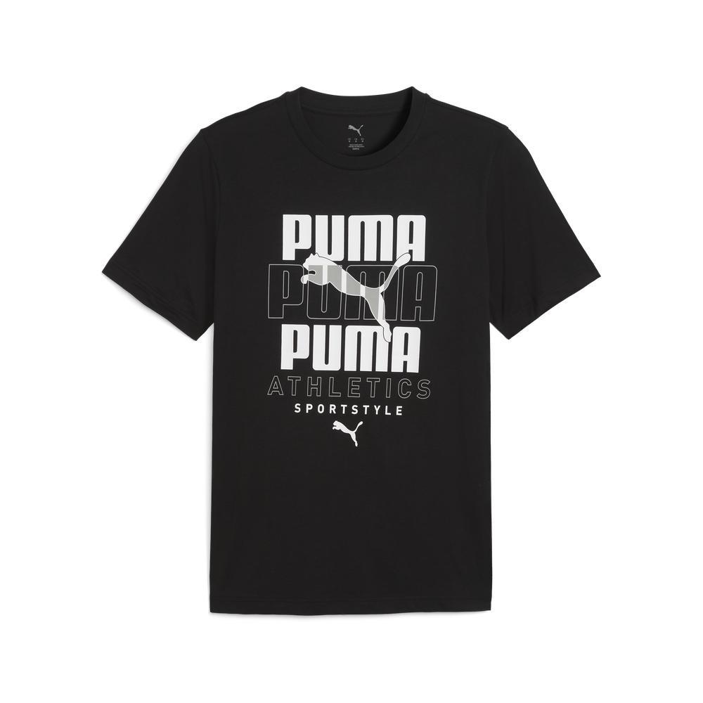 PUMA 基本系列Stacked短袖T恤 男性
