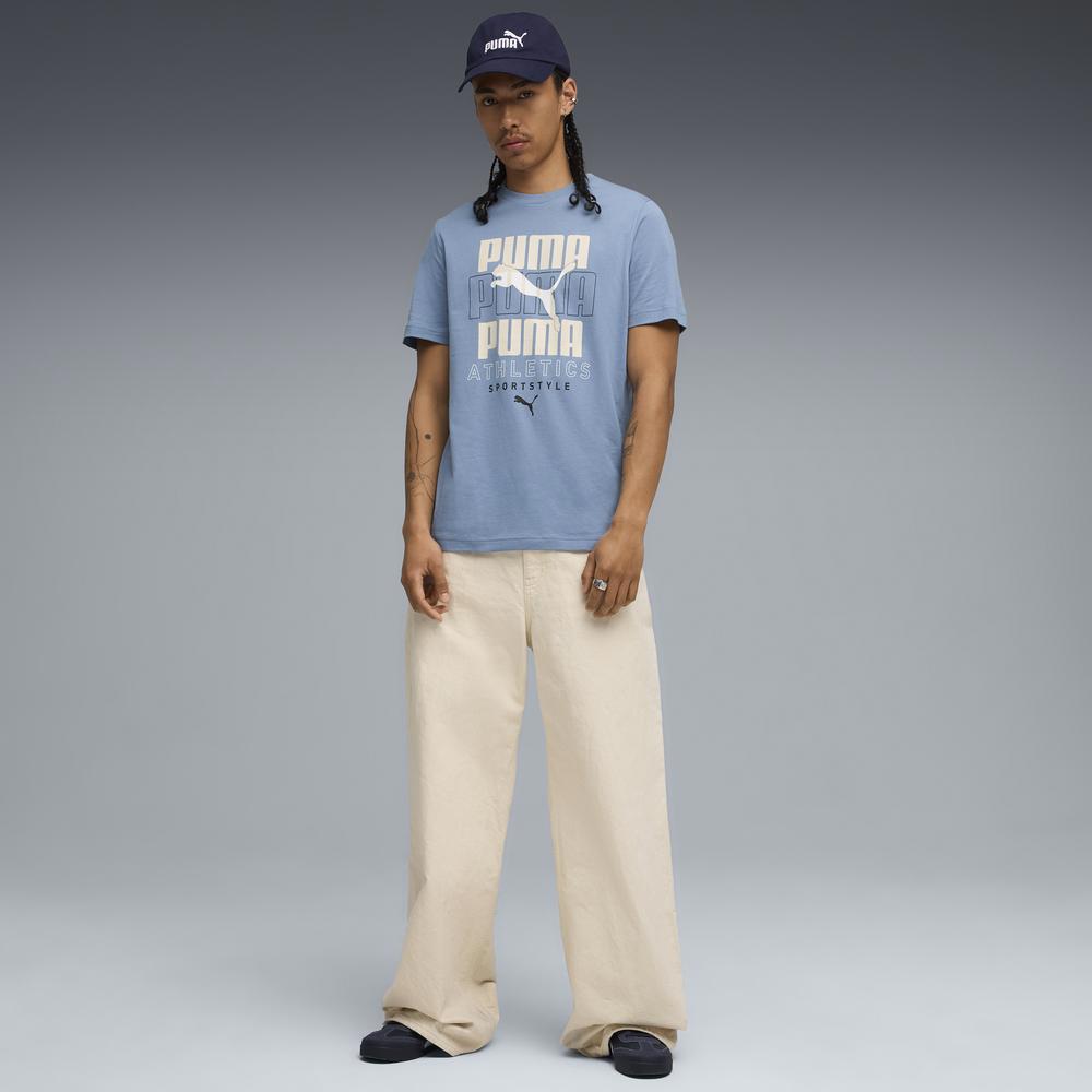 PUMA 基本系列Stacked短袖T恤 男性