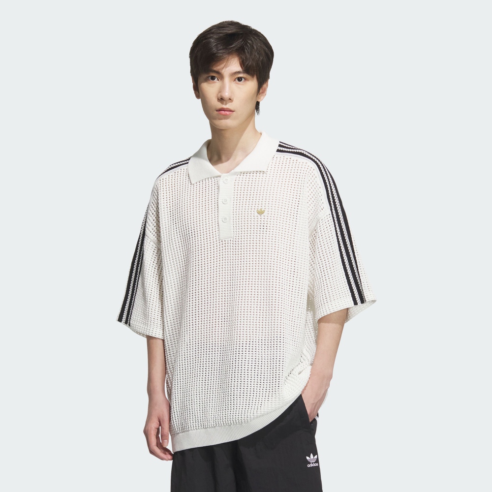 Adidas 短袖 POLO 衫｜寬鬆的套頭衫，具有－勁躍專賣店