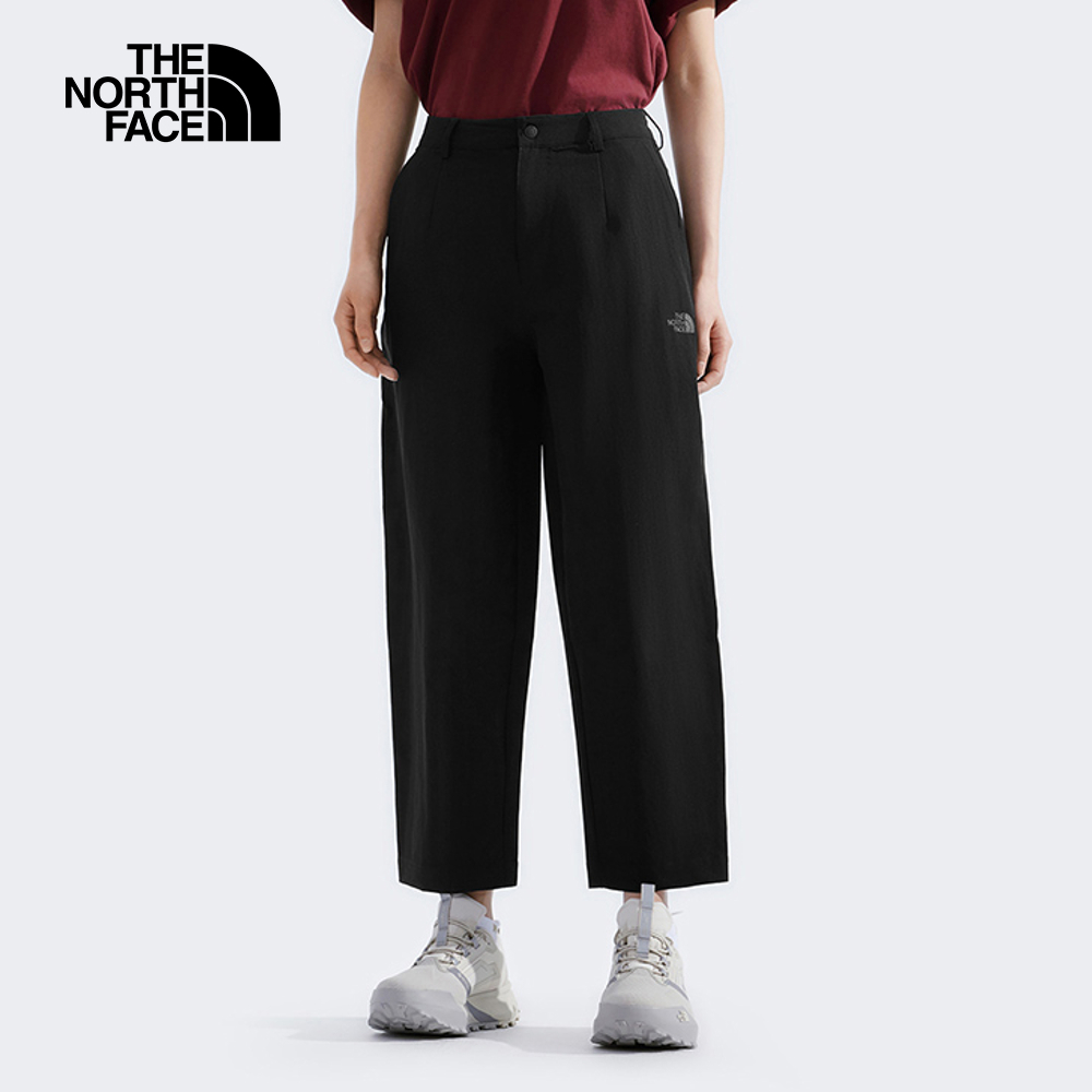 The North Face北面女款黑色DWR防潑水休閒長褲｜8C4ZJK3